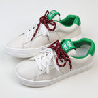 Miu Miu Double Laces Leather Low Top Sneakers