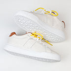 Miu Miu Double Laces Leather Low Top Sneakers
