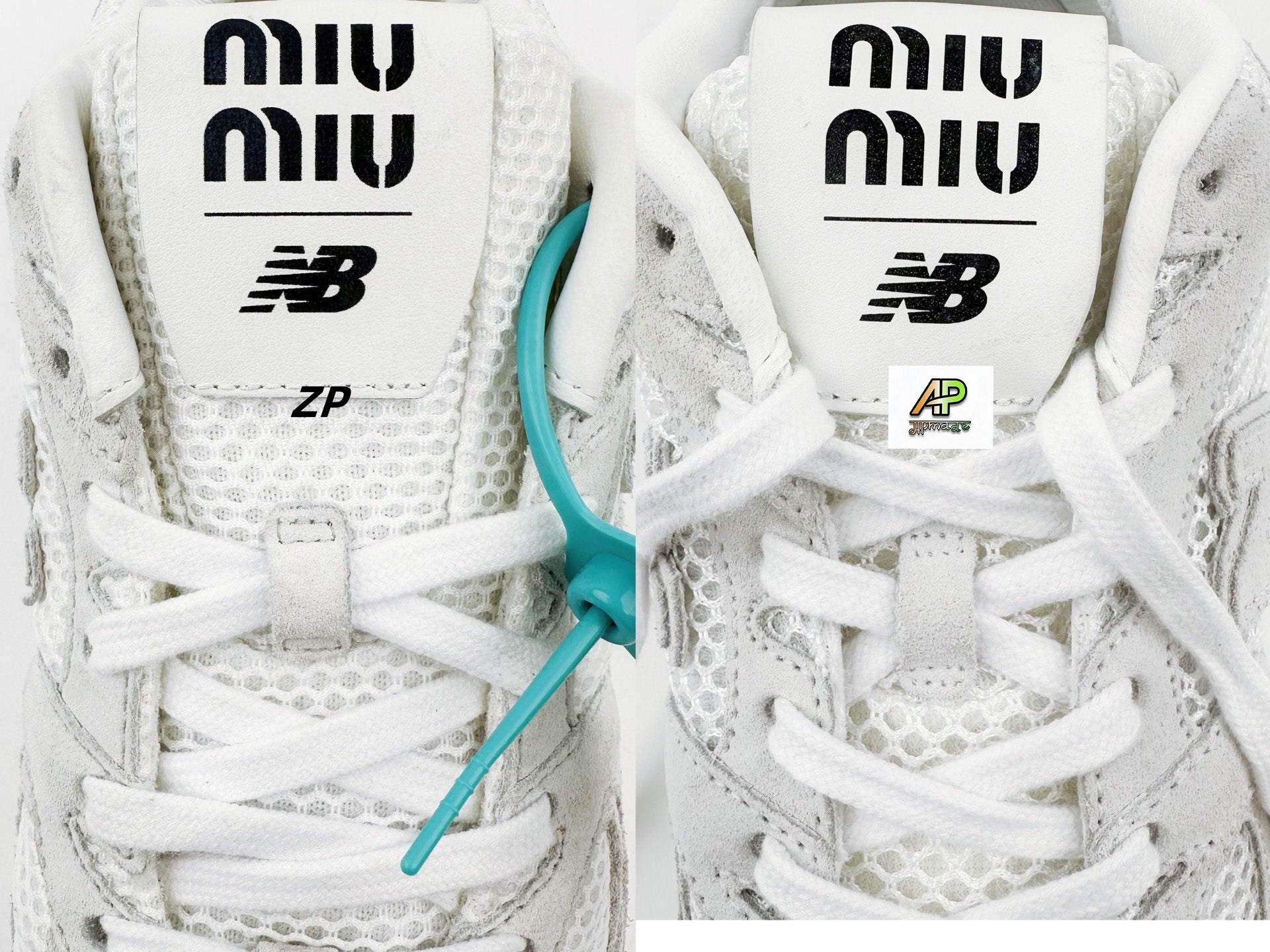 Miu Miu x New Balance 530 SL Suede and Mesh Sneakers