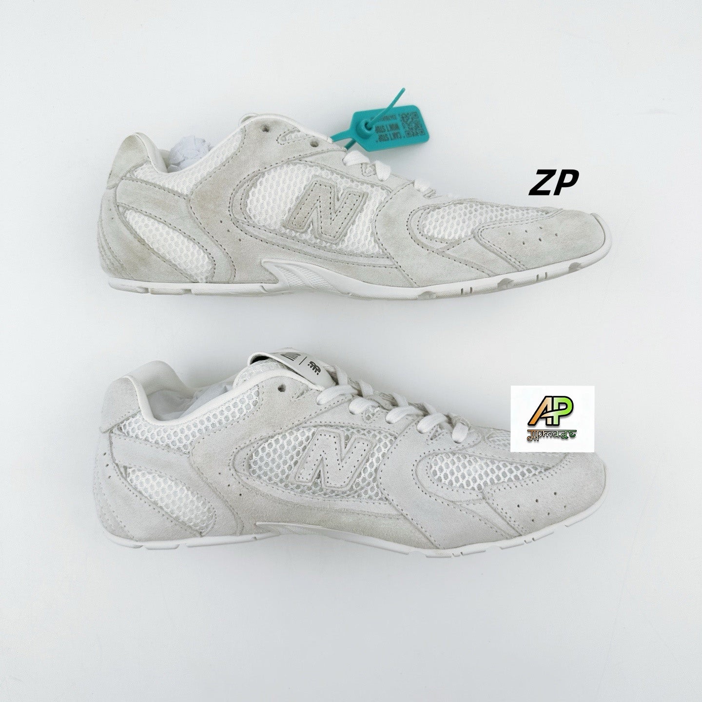 Miu Miu x New Balance 530 SL Suede and Mesh Sneakers