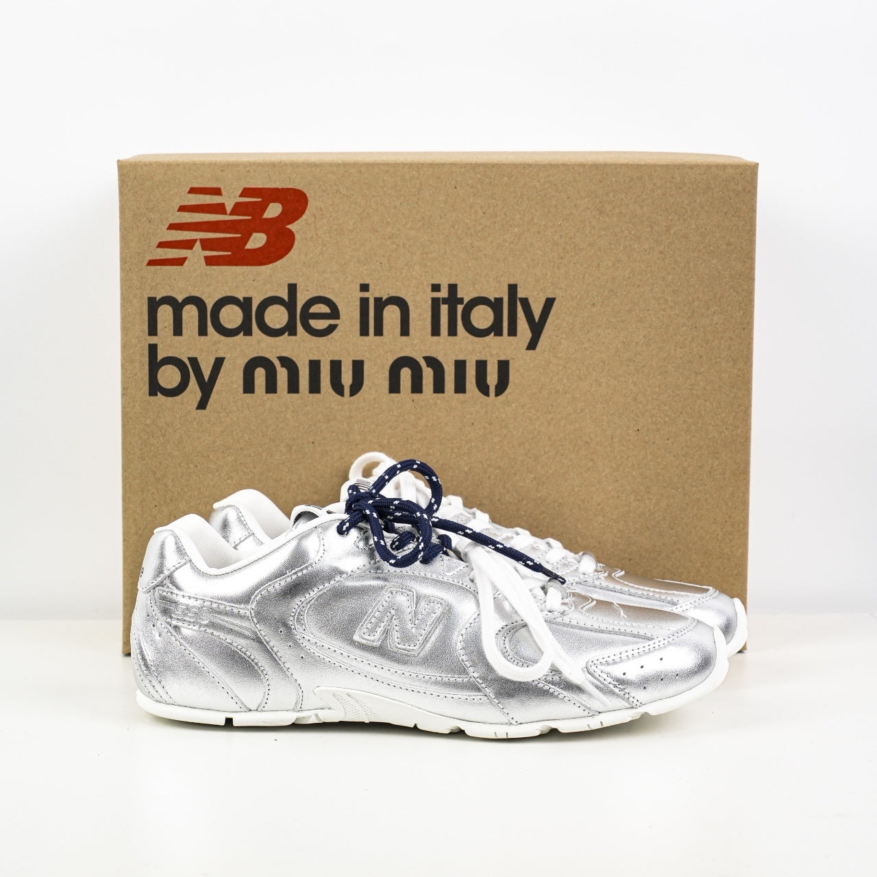 Miu Miu x New Balance 530 SL Suede and Mesh Sneakers