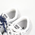Miu Miu x New Balance 530 SL Suede and Mesh Sneakers