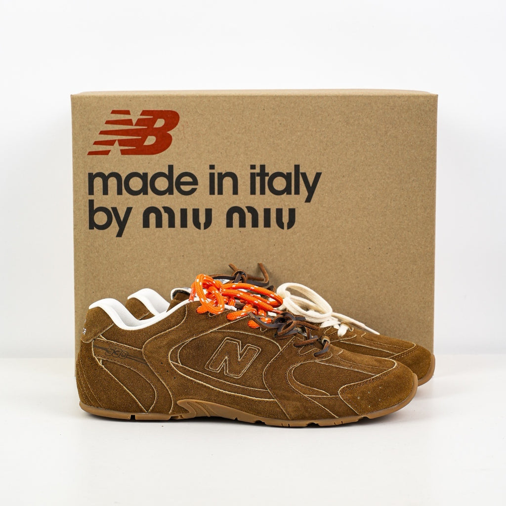 Miu Miu x New Balance 530 SL Suede and Mesh Sneakers
