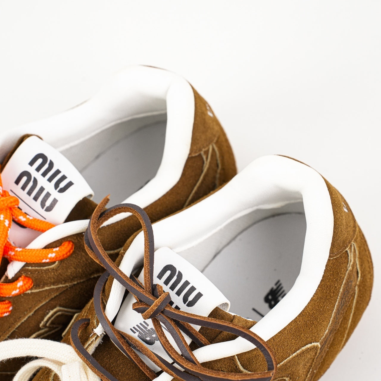 Miu Miu x New Balance 530 SL Suede and Mesh Sneakers