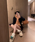 Miu Miu x New Balance 530 SL Suede and Mesh Sneakers