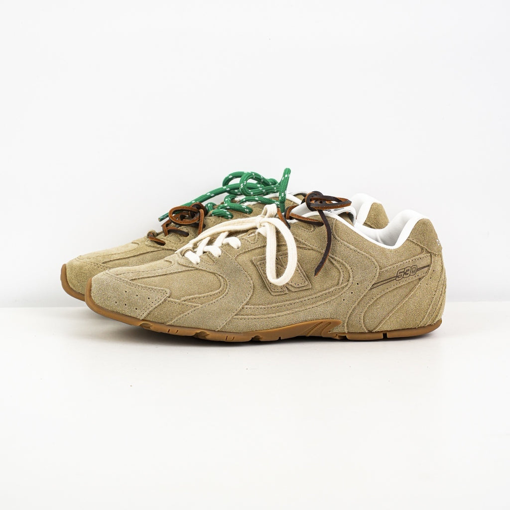 Miu Miu x New Balance 530 SL Suede and Mesh Sneakers