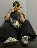 Miu Miu x New Balance 530 SL Suede and Mesh Sneakers