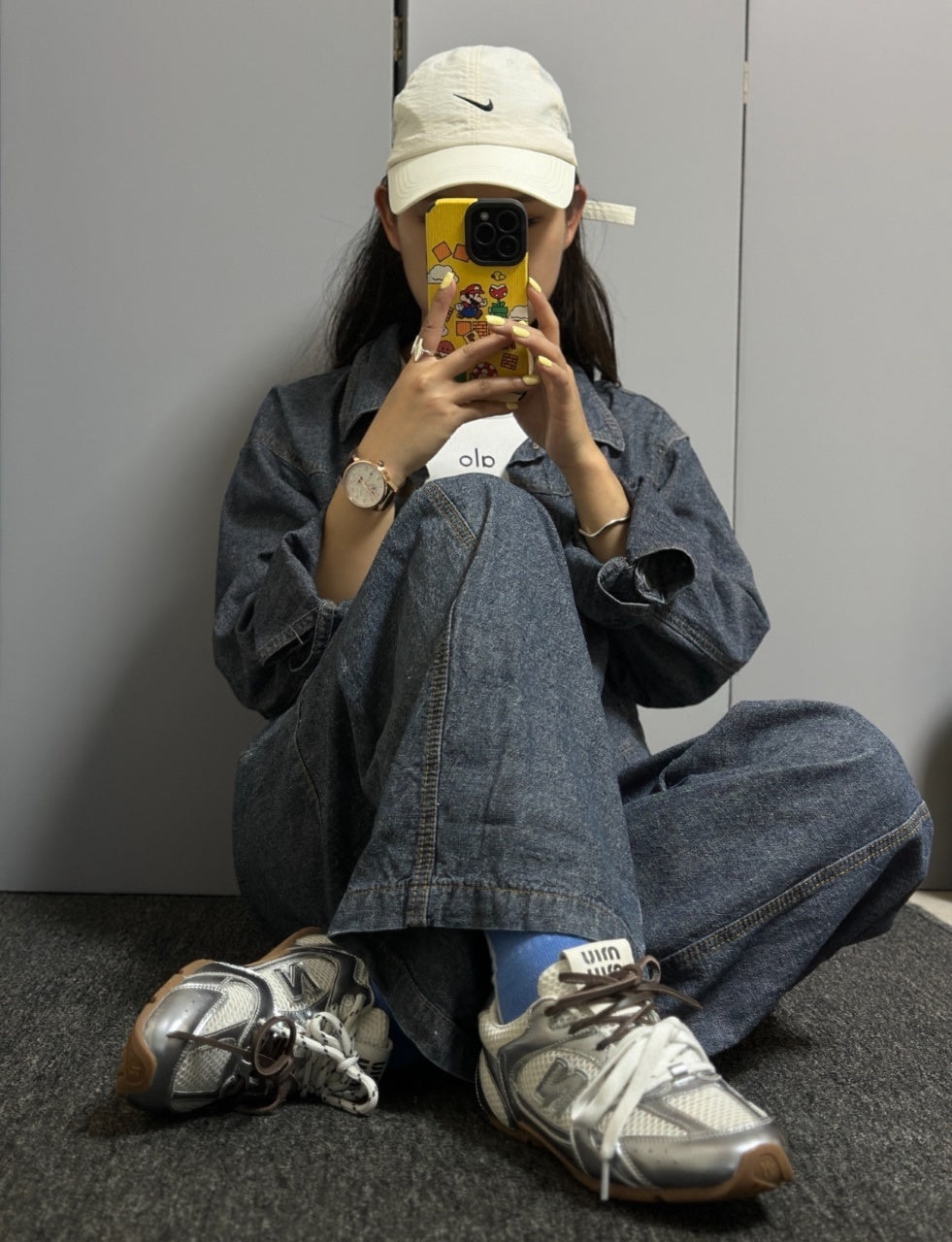 Miu Miu x New Balance 530 SL Suede and Mesh Sneakers