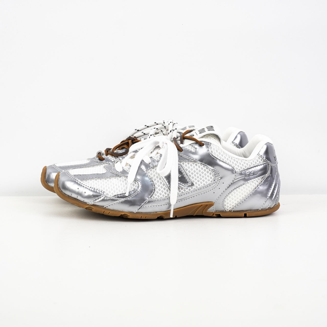 Miu Miu x New Balance 530 SL Suede and Mesh Sneakers