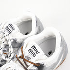 Miu Miu x New Balance 530 SL Suede and Mesh Sneakers