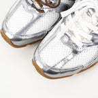 Miu Miu x New Balance 530 SL Suede and Mesh Sneakers