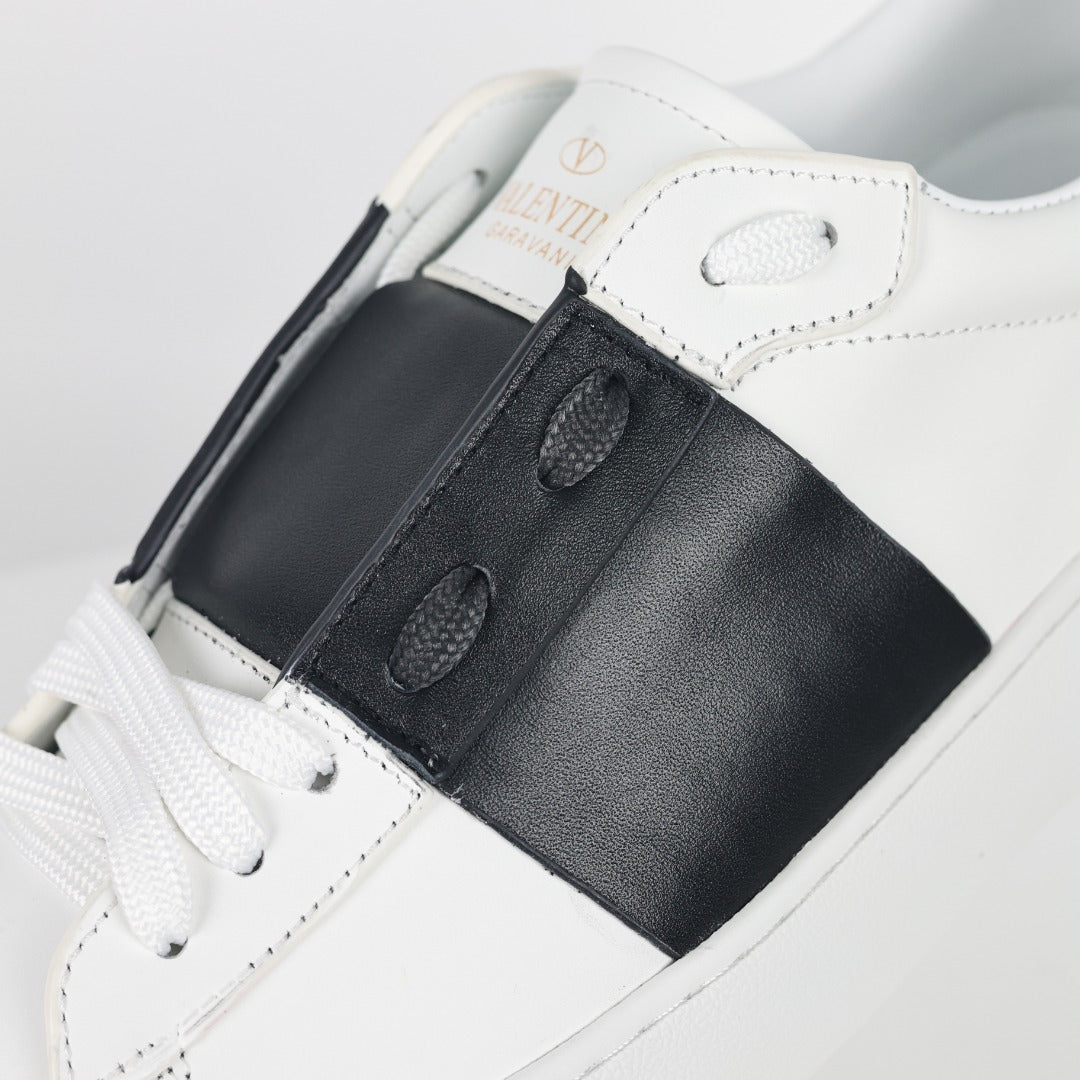 Valentino Open Leather Sneakers