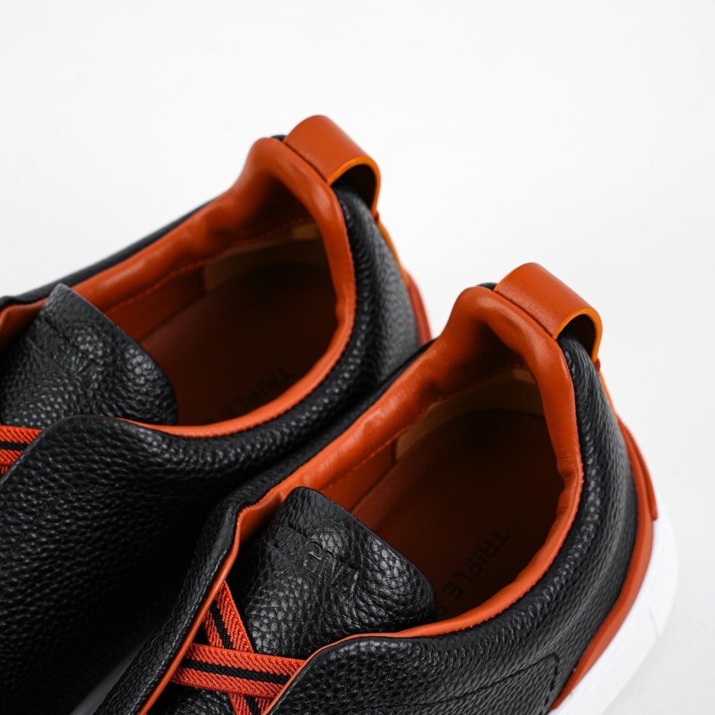 Zegna Triple Stitch Deerskin Sneakers