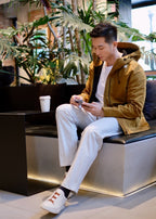Zegna Triple Stitch Deerskin Sneakers