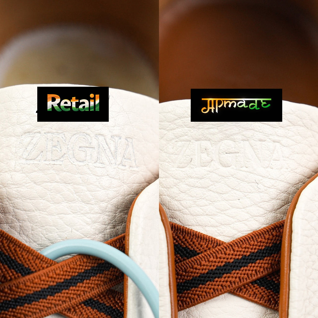 Zegna Triple Stitch Deerskin Sneakers