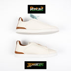 Zegna Triple Stitch Deerskin Sneakers