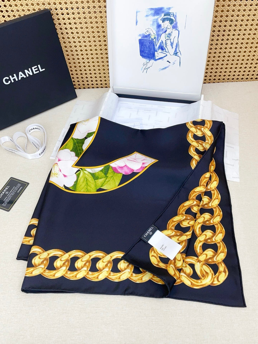 Chanel Silk Scarf