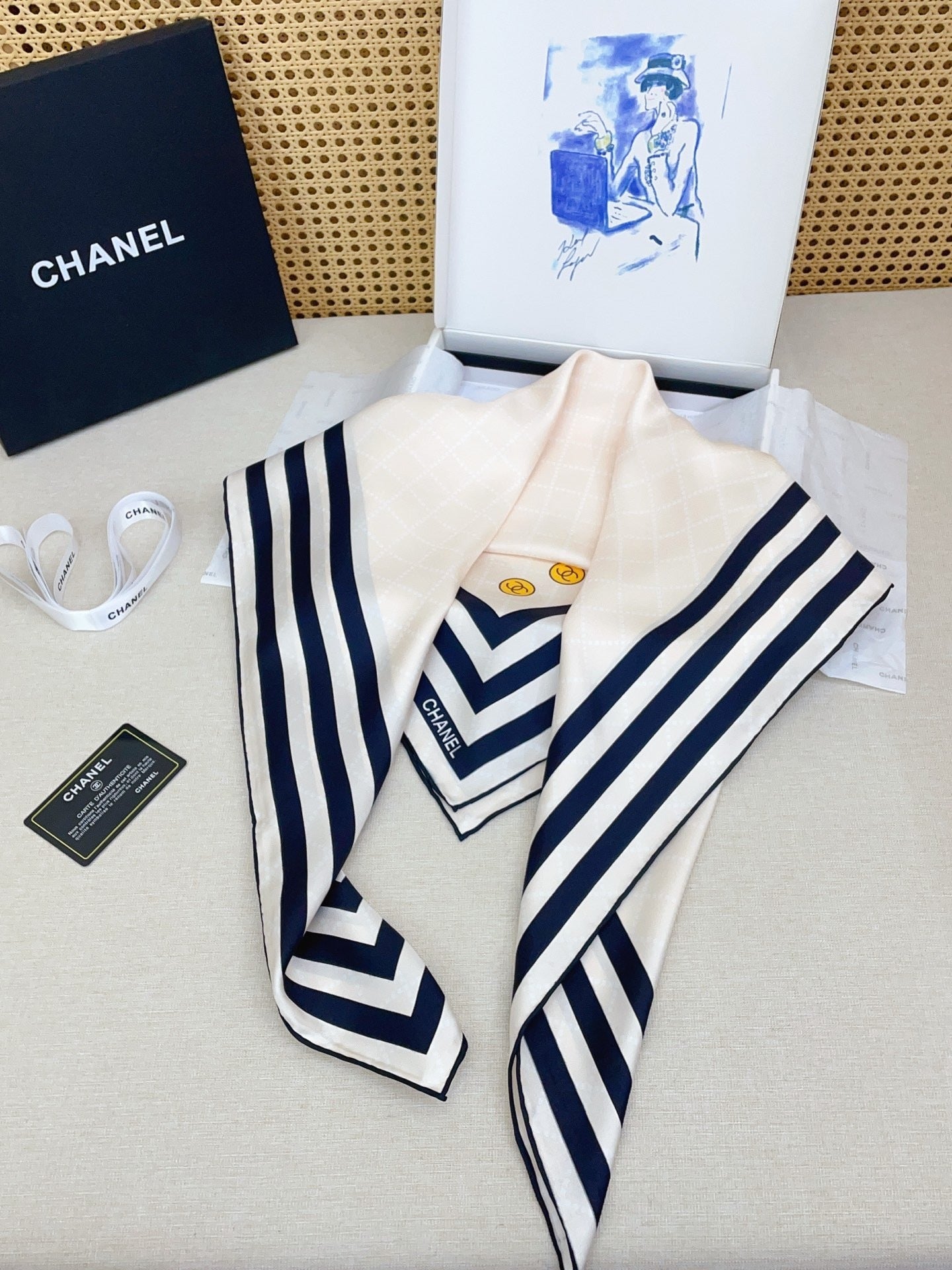 Chanel Silk Scarf