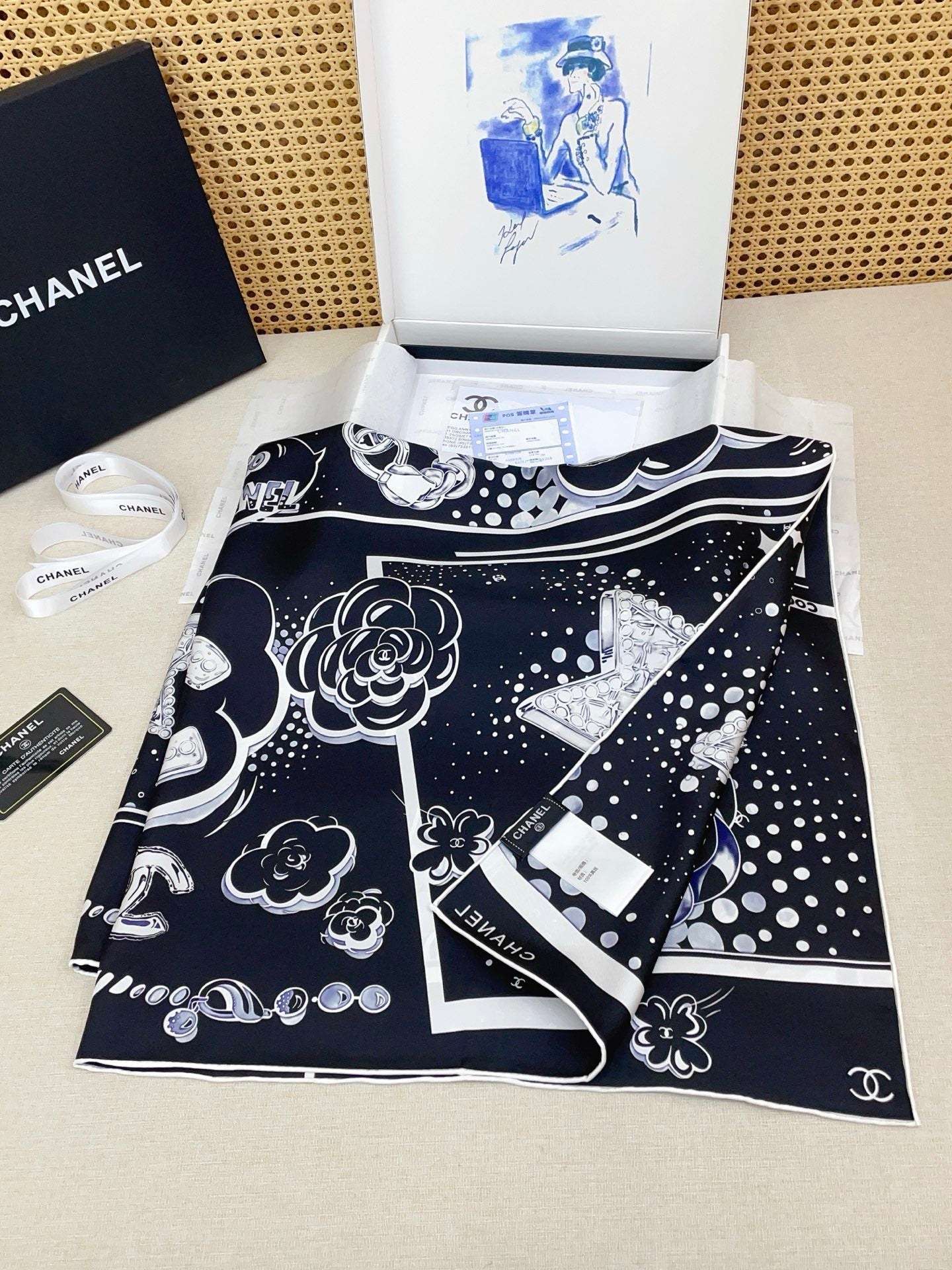 Chanel Silk Scarf