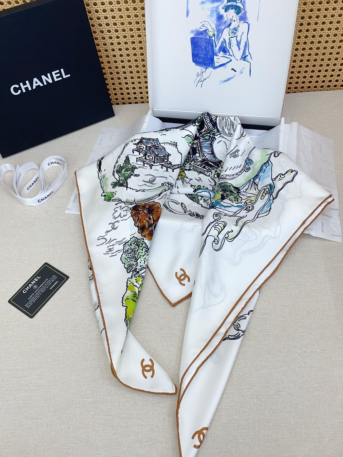 Chanel Silk Scarf