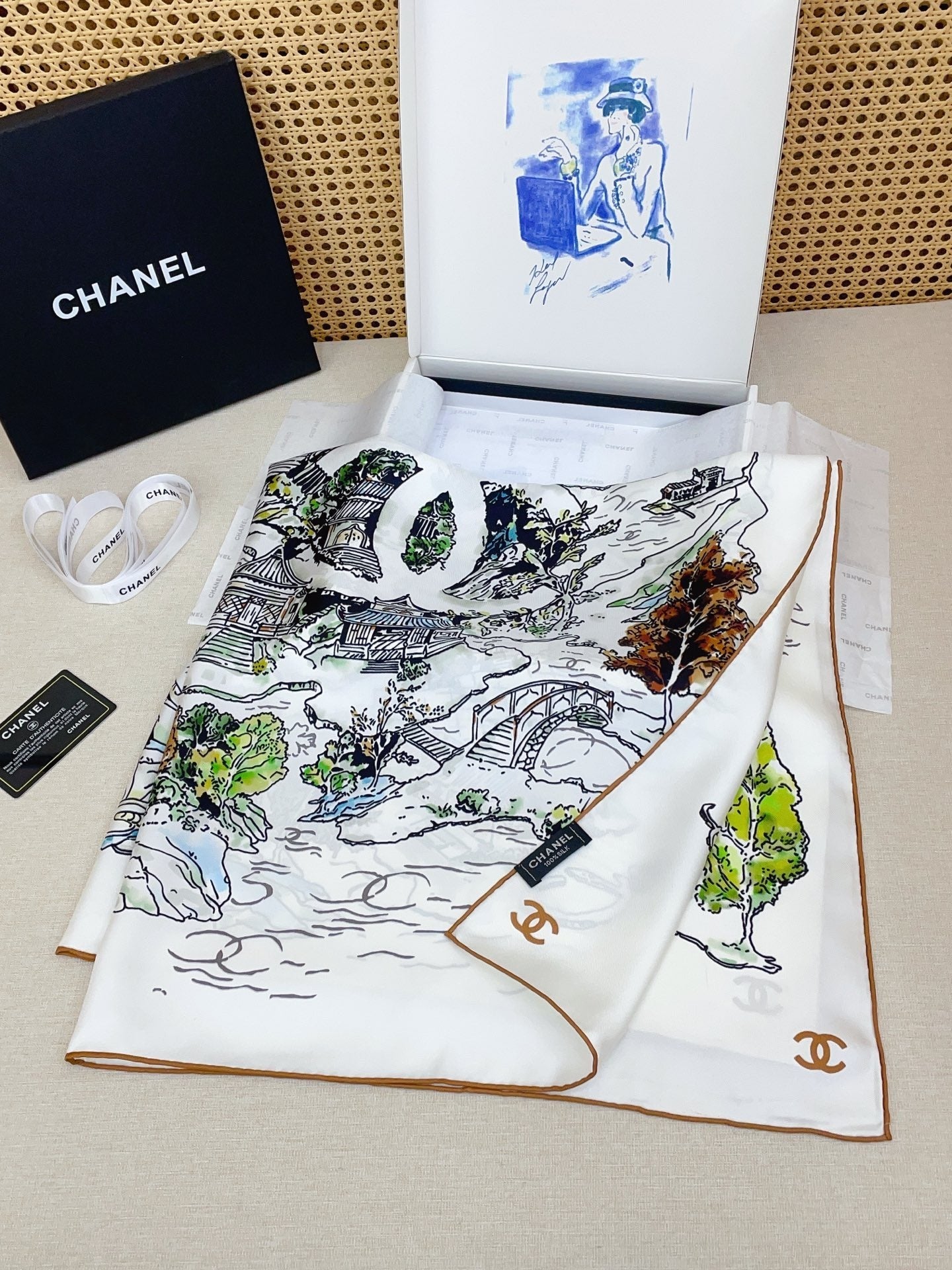Chanel Silk Scarf