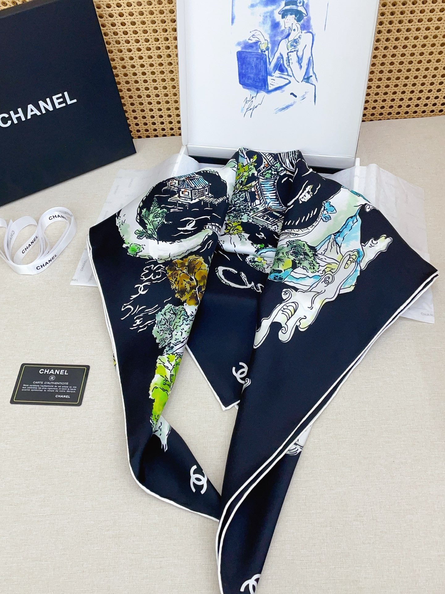 Chanel Silk Scarf
