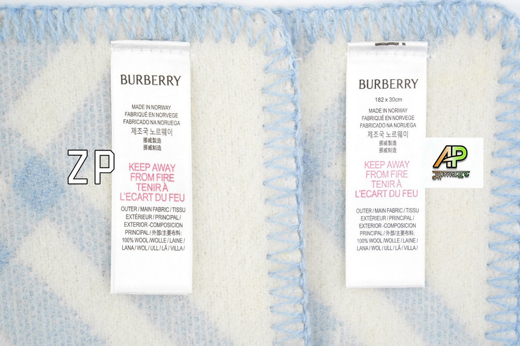 Burberry Diamond-Patterned Warhorse Wool Scarf