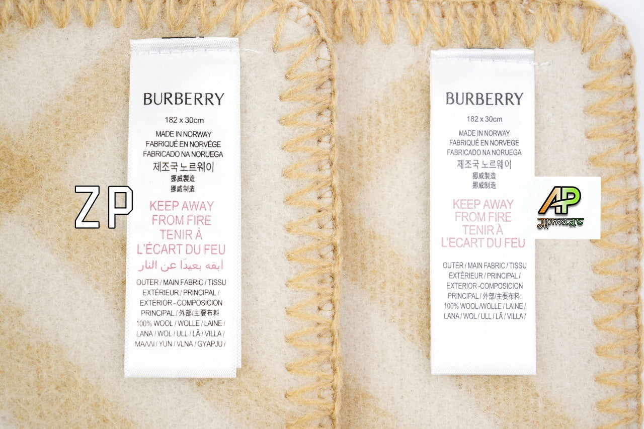 Burberry Diamond-Patterned Warhorse Wool Scarf