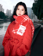 Burberry Diamond-Patterned Warhorse Wool Scarf