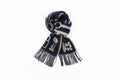 Hermès Clefa Leather Patchwork Fleece Scarf