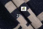 Hermès Clefa Leather Patchwork Fleece Scarf