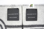 Hermès Clefa Leather Patchwork Fleece Scarf