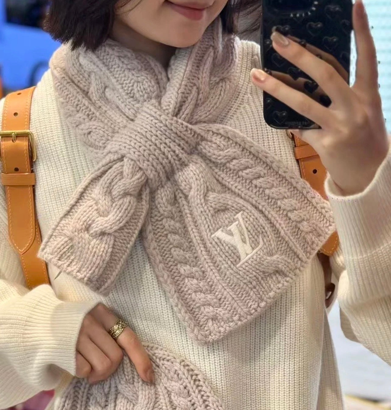 Louis Vuitton Woven Embroidered Scarf