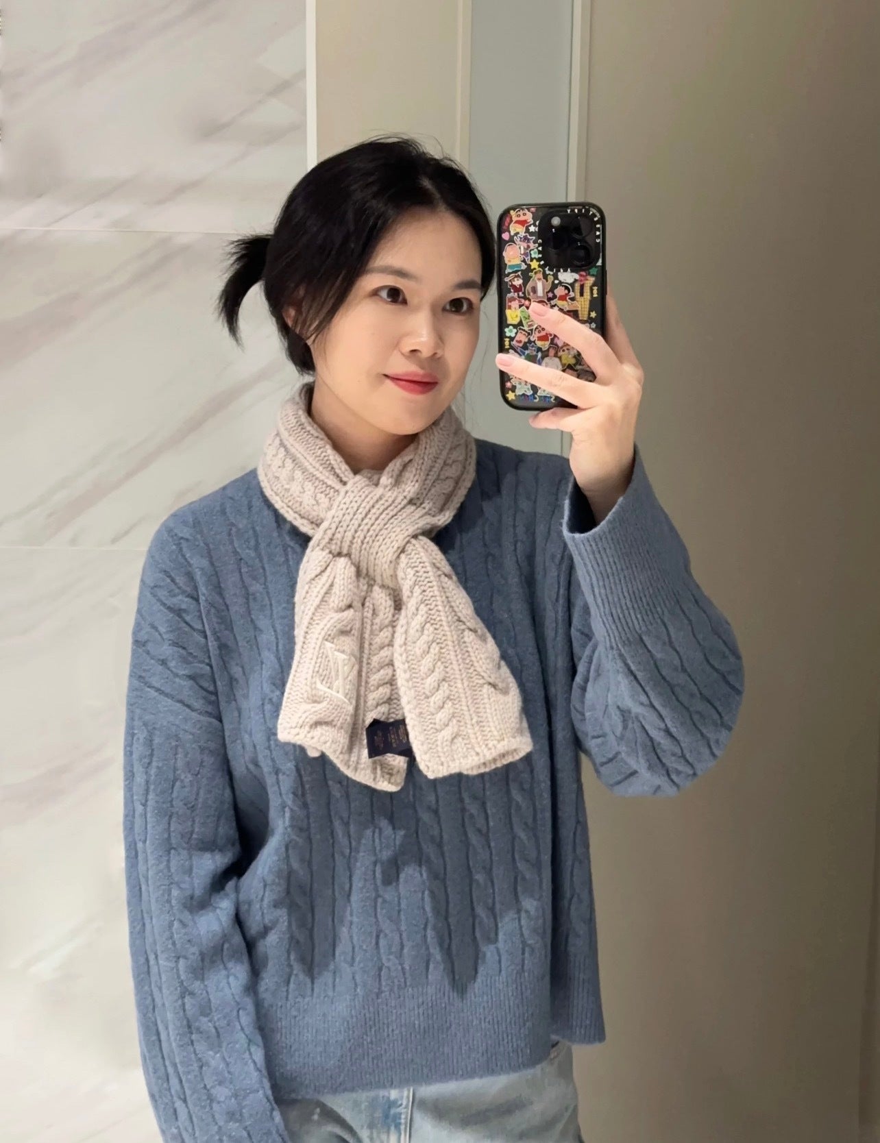 Louis Vuitton Woven Embroidered Scarf