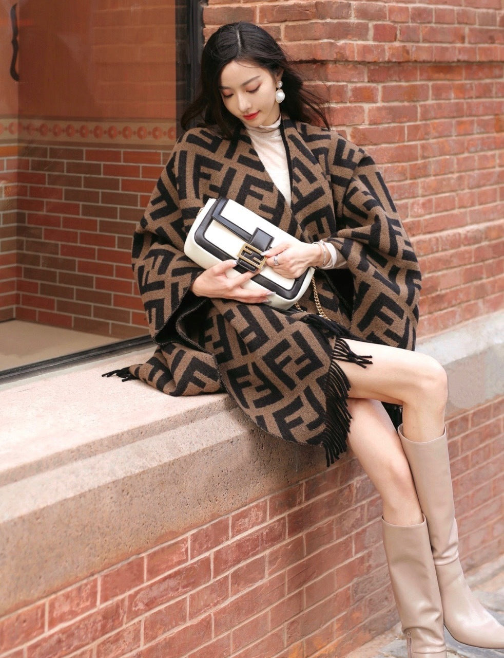Fendi Classic FF Monogram Shawl