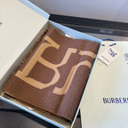 Burberry Double-Sided Logo Cashmere Scarf