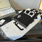 Burberry Double-Sided Logo Cashmere Scarf