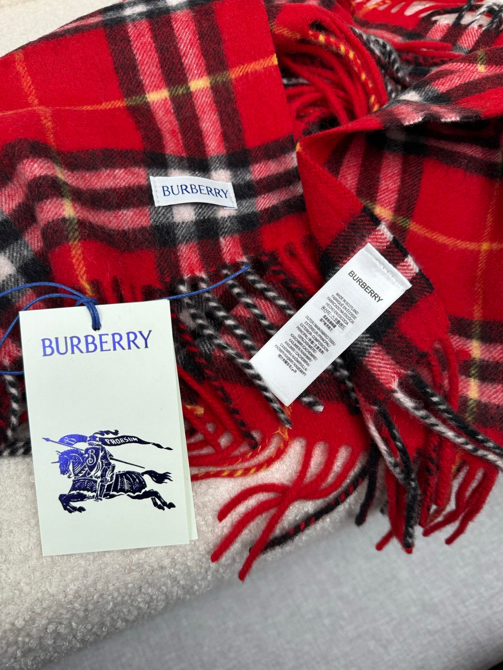Burberry Cashmere Long Scarf