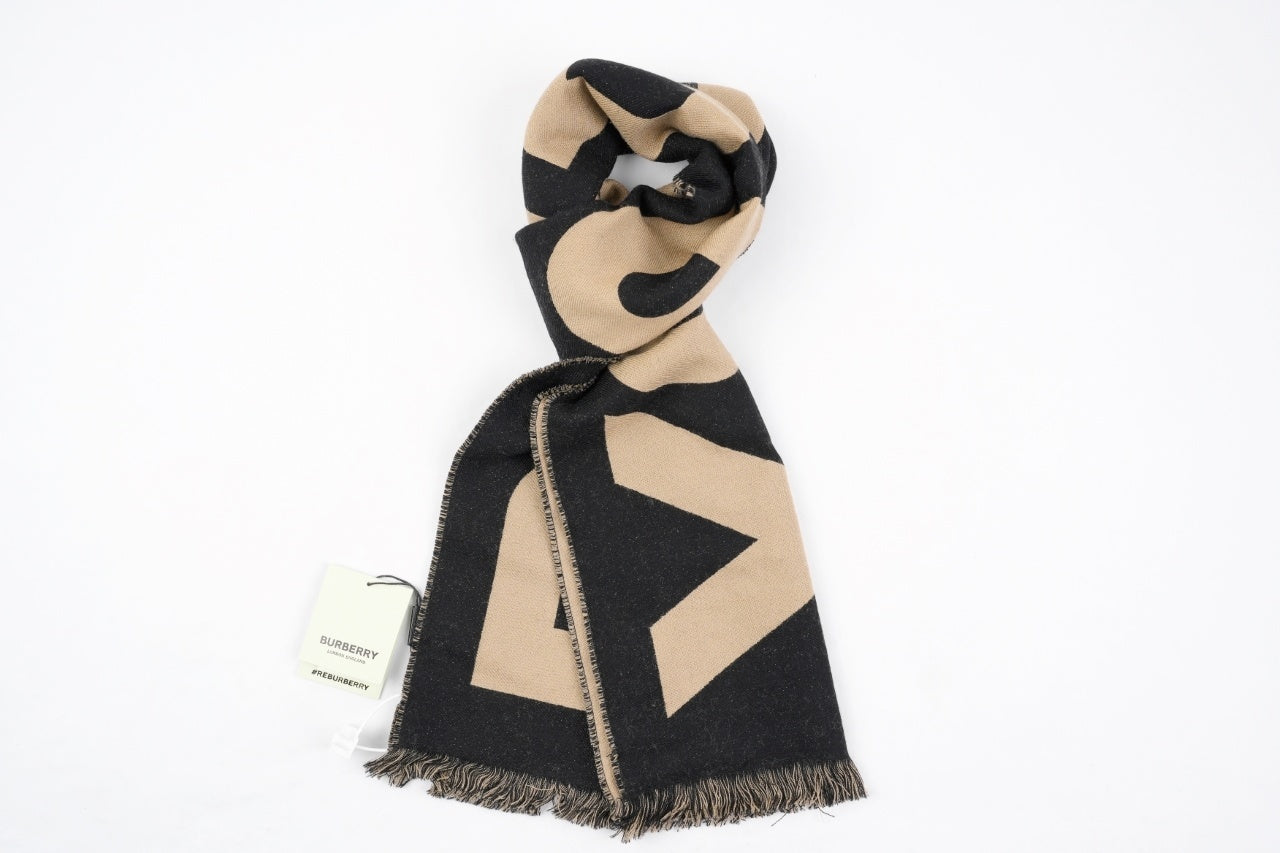 Burberry Wool Double-Sided Jacquard Scarf
