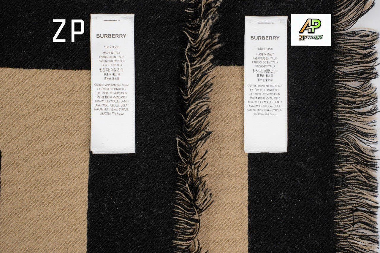 Burberry Wool Double-Sided Jacquard Scarf
