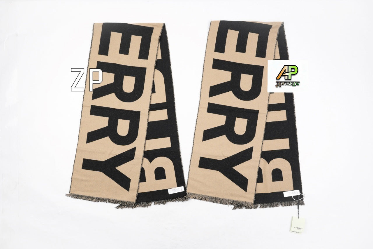 Burberry Wool Double-Sided Jacquard Scarf
