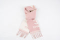 Chanel Pink and White Scarf