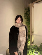 Loewe ANAGRAM Series Two-Tone Scarf