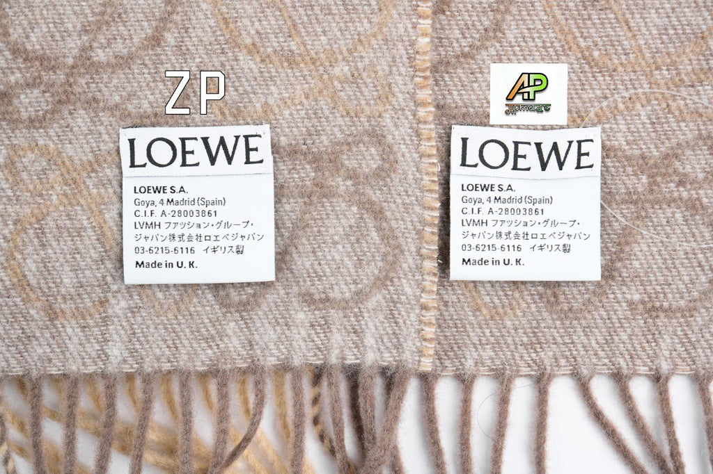 Loewe ANAGRAM Series Two-Tone Scarf