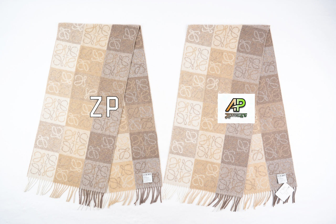 Loewe ANAGRAM Series Two-Tone Scarf