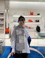 Loewe ANAGRAM Series Two-Tone Scarf