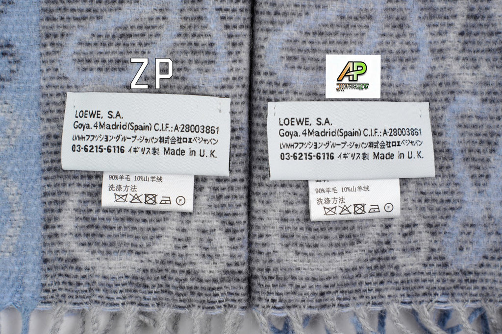 Loewe ANAGRAM Series Two-Tone Scarf