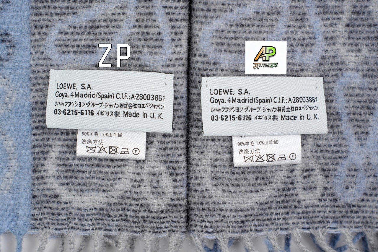 Loewe ANAGRAM Series Two-Tone Scarf
