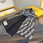Fendi Cashmere and Wool Long Scarf