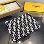 Fendi Cashmere and Wool Long Scarf